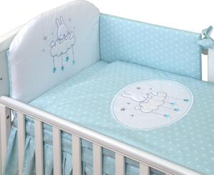 Completo Culla 3 pezzi S SKYBUNNY ROSETTE TURQUOISE Amy