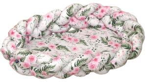 Riduttore Paracolpi con Treccia Paralcolpi 2in1 - 210 MONOPATTERN ROSE GARDEN PINK Amy
