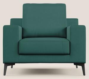 Prestige poltroncina moderna in microfibra smacchiabile T11 petrolio