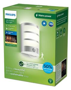 Philips applique da esterno a LED Python UE, grigio, sensore