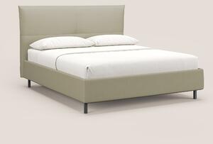Izumi letto imbottito contenitore con piedi alti in tessuto smacchiabi
