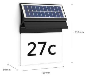 Philips Applique a LED con numero civico solare Enkara