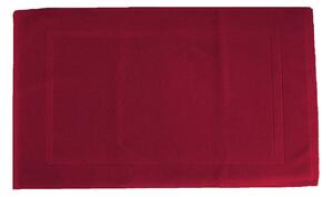 Tappeto bagno rettangolare Eponge in cotone rosso 80 x 50 cm