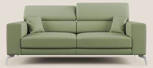 Blade Divano moderno con poggiatesta reclinabili in Ecopelle T04 verde