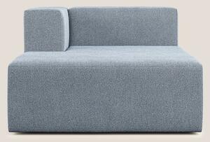 Nettuno modulo chaise longue in morbido tessuto bouclè T07 carta da zu