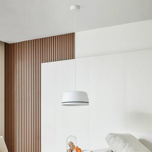 Lampada a sospensione Lucande LED Faelinor, bianco, alluminio, Ø 35 cm