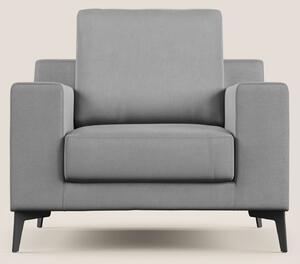 Prestige poltroncina moderna in microfibra smacchiabile T11 grigio