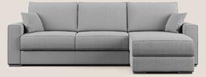 Dream Divano letto angolare in tessuto smacchiabile T05 grigio