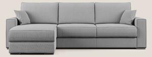 Dream Divano letto angolare in tessuto smacchiabile T05 grigio