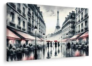 Quadro su tela – Passeggiata serale a Parigi