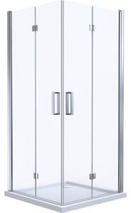 Oltens Byske box doccia 90x90 cm quadrato cromo lucida/vetro trasparente 20002100