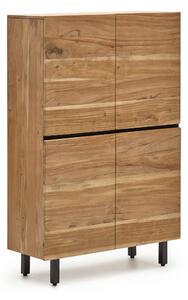 Credenza Uxue in legno massello di acacia finitura naturale 100 x 155 cm