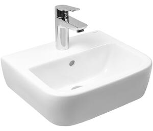 Oltens Vernal lavabo 40x32.5 cm semicircolare a parete bianco 41003000