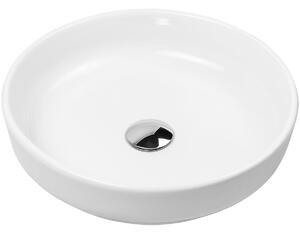 Oltens Fossa lavabo 40x40 cm rotonda da appoggio bianco 40302000