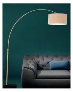 BOING P PIANTANA AD ARCO IN METALLO ORO O NICHEL CON PARALUME IN TESSUTO DI LINO 3 COLORI MODERNA