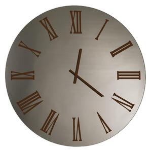 Orologio Da Muro 80 cm SIRIO BIG Quadrante Satinato Bronzo Diametro 80 cm lancette in metallo numeri colore Bronzo Metallizzato a rilievo