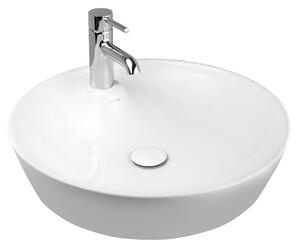 Oltens Lysake lavabo 48.5x48.5 cm rotonda da appoggio bianco 41307000