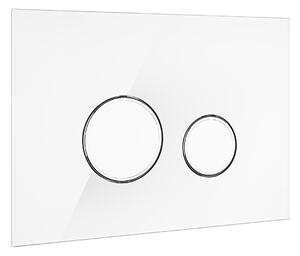 Oltens Lule placca di comando per WC bianco/cromo/bianco 57201000