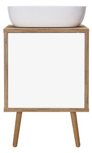 Oltens Hedvig armadietto 50x45x49.7 cm sottolavabo sospeso bianco -rovere 60203060