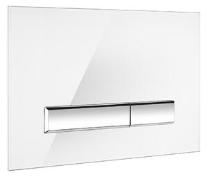 Oltens Torne placca di comando per WC bianco/cromo 57200010