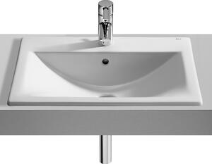 Lavabo Da Incasso DAFNE 60 - In Ceramica Bianca - 615x465x170 Mm - Con Foro Rubinetto E Troppopieno