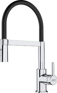 Franke Lina rubinetto da cucina verticale cromo-nero 115.0626.085