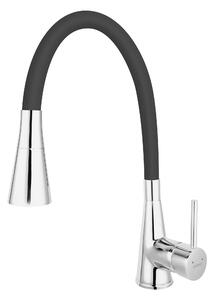 Ferro Zumba II rubinetto da cucina verticale cromo-nero BZA42B