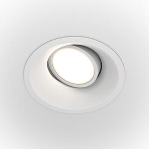 Maytoni Faretto da incasso rotondo in alluminio dal design moderno Dot Alluminio Bianco GU10 50W 1 Lampadina