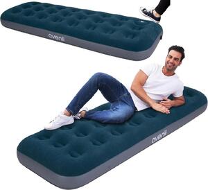 Materasso gonfiabile da campeggio Avenli / letto ad aria 191x73x22 cm con pompa a pedale incorporata
