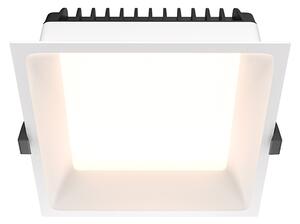 Maytoni Faretto da incasso a LED con struttura quadrata in alluminio dal design moderno Okno Alluminio Bianco 3000k Luce Calda LED INTEGRATO 18W 1 Lampadina Lumen 1350