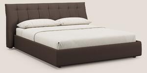 Clizia letto imbottito di design con vano contenitore in ecopelle impe