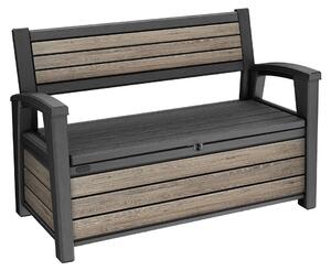 Panca da giardino in stile Deco, modello 227, colore ashwood