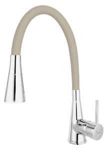 Ferro Zumba II rubinetto da cucina verticale cromo-beige BZA42P