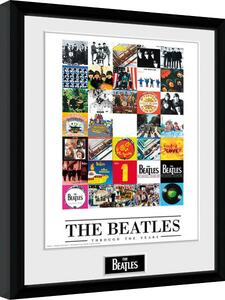Quadro The Beatles - Through The Years, Poster Incorniciato