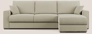Dream Divano letto angolare in tessuto smacchiabile T05 panna