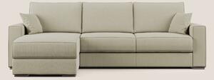 Dream Divano letto angolare in tessuto smacchiabile T05 panna
