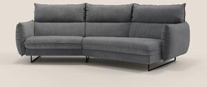 Monamour divano moderno angolare con opzione relax elettrico in microf