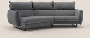 Monamour divano moderno angolare con opzione relax elettrico in microf