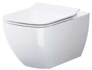 Cersanit Virgo set vaso wc con copriwater sospeso senza brida bianco S701-427