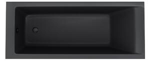 Oltens Langfoss vasca da bagno rettangolare 140x70 cm nero 10001300