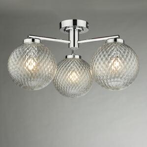 Där Lighting WAY5350 - Plafoniera da bagno a soffitto WAYNE 3xG9/3W/230V IP44 cromo