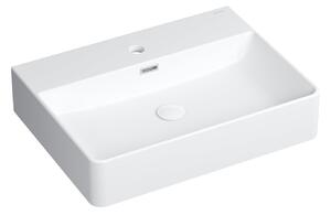 Omnires Garland lavabo 60x43 cm rettangolare da appoggio bianco GARLAND600BP