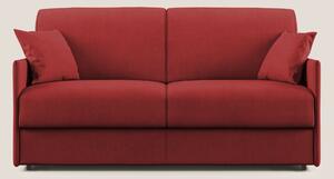 Evans Divano letto in morbido tessuto impermeabile T02 rosso