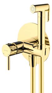 Oltens Molle rubinetto per bidet con set doccia da incasso oro lucido 31100800