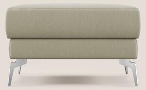 Star Pouf con piedini alti in tessuto smacchiabile T05 panna