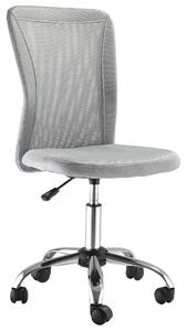 Vinsetto Sedia da Ufficio Ergonomica Senza Braccioli in Tessuto a Rete, Altezza Regolabile e 5 Ruote, Grigio | Aosom Italy