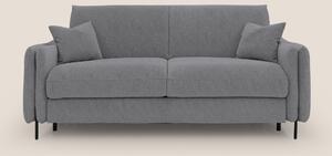 Gregory Divano letto con materasso h18 cm in microfibra effetto vellut