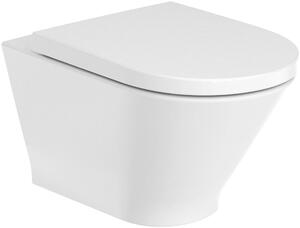 Roca Gap Round vaso wc sospeso senza brida bianco A3460NLS00
