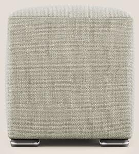 Cube pouf in morbido tessuto impermeabile ad intreccio melangiato T06