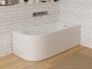 Vasca da bagno angolare - 150 x 75 x 58 cm - Bianca - Angolo retto - 201 L - ANIKA